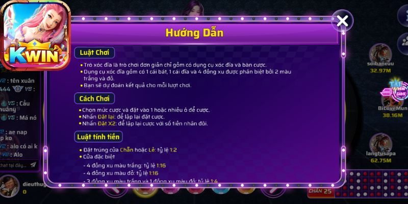 Hướng dẫn cách chơi Xóc Đĩa cho tân thủ mới tham gia