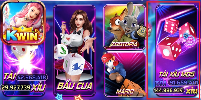 Trò chơi Tài Xỉu MD5 thu hút người chơi tham gia